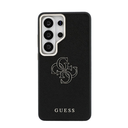 Galaxy S26 Ultra Kılıf Guess Orjinal Lisanslı Grained Yazı ve 4G Büyük Metal Logolu Kapak