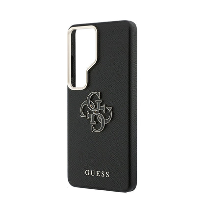 Galaxy S26 Ultra Kılıf Guess Orjinal Lisanslı Grained Yazı ve 4G Büyük Metal Logolu Kapak