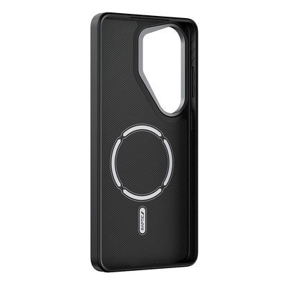 Galaxy S26 Ultra Kılıf M-safe Şarj Özellikli 600D Metal Kamera Çerçeveli Raptic Aramid Dual Serisi Karbon Kapak