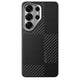 Galaxy S26 Ultra Kılıf M-safe Şarj Özellikli 600D Metal Kamera Çerçeveli Raptic Aramid Dual Serisi Karbon Kapak