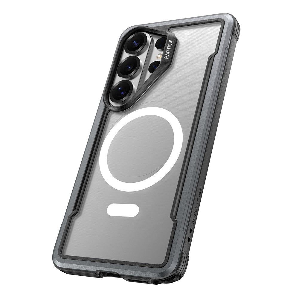 Galaxy S26 Ultra Kılıf M-safe Şarj Özellikli Airbagli Raptic Shield Serisi Şeffaf Arka Yüzey Kapak