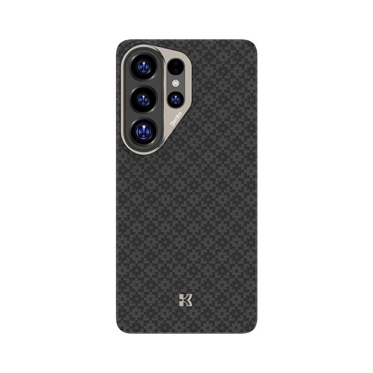 Galaxy S26 Ultra Kılıf M-Safe Şarj Özellikli Benks ArmorAir ArmorGrid Serisi Kevlar Karbon Kapak