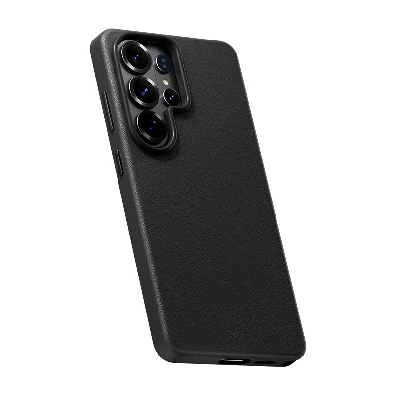 Galaxy S26 Ultra Kılıf M-safe Şarj Özellikli Çizilmeye Dayanıklı Benks VitaPro Serisi PU Deri Kapak