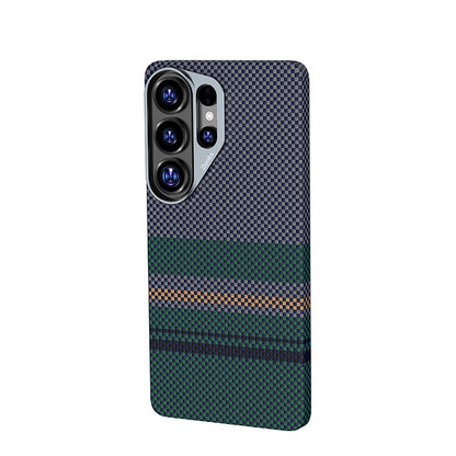 Galaxy S26 Ultra Kılıf M-safe Şarj Özellikli Karbon Fiber Tasarımlı Benks Aurora ArmorAir Kevlar Kapak
