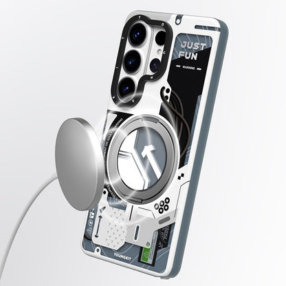 Galaxy S26 Ultra Kılıf M-safe Şarj Özellikli Youngkit Starship Serisi Kapak
