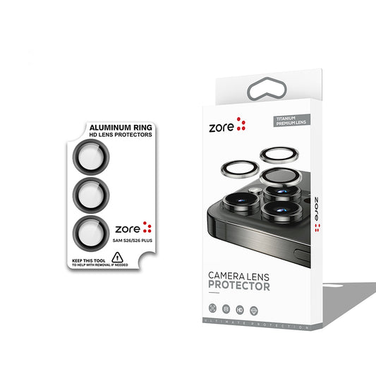 Galaxy S26 Zore CL-12 Premium Safir Parmak İzi Bırakmayan Anti-Reflective Kamera Lens Koruyucu