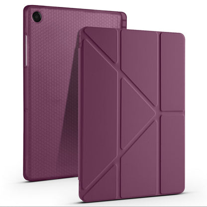 Galaxy Tab A11 Kılıf Zore Tri Folding Kalem Bölmeli Standlı Kılıf