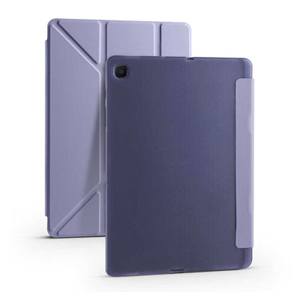 Galaxy Tab A7 10.4 T500 2020 Kılıf Zore Tri Folding Kalem Bölmeli Standlı Kılıf