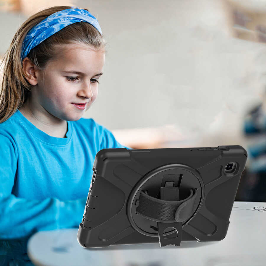 Galaxy Tab A7 Lite T225 Zore Defender Tablet Silikon Siyah