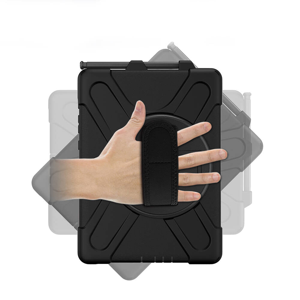 Galaxy Tab Active Pro 10.1 T540 Zore Defender Tablet Silikon Siyah