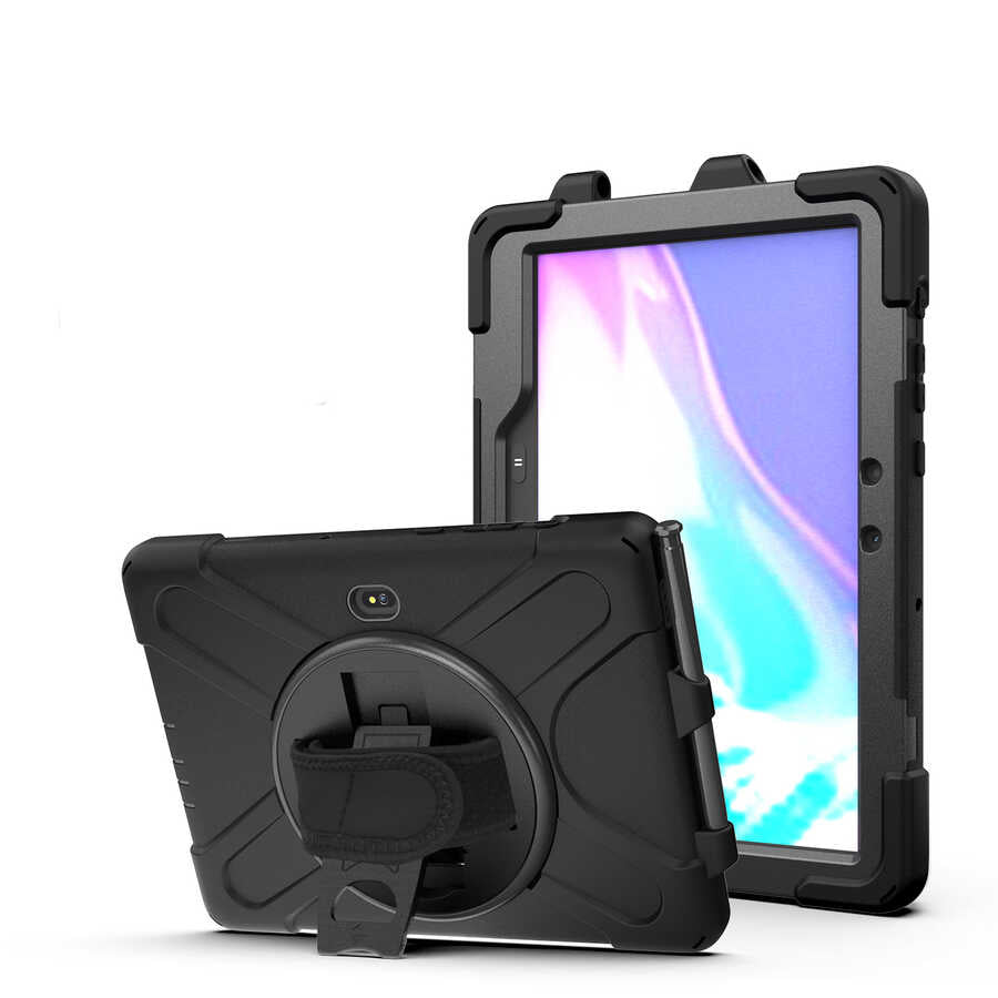 Galaxy Tab Active Pro T547 Zore Defender Tablet Silikon Siyah
