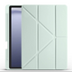 Galaxy Tab S10 Lite Kılıf Zore Tri Folding Kalem Bölmeli Standlı Kılıf Yeşil
