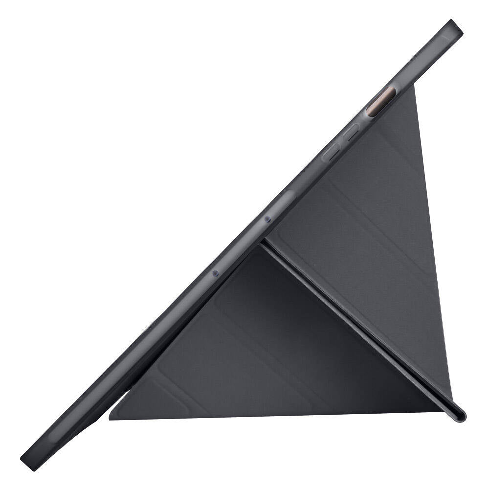 Galaxy Tab S10 Plus Kılıf Zore Tri Folding Kalem Bölmeli Standlı Kılıf Siyah