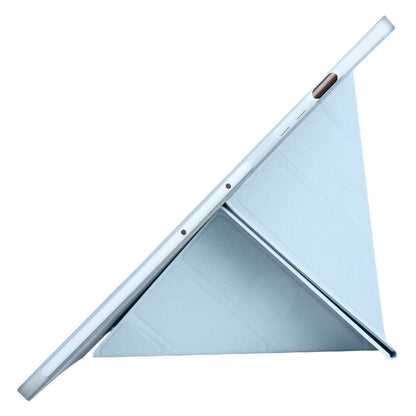 Galaxy Tab S10 Plus Kılıf Zore Tri Folding Kalem Bölmeli Standlı Kılıf Mavi