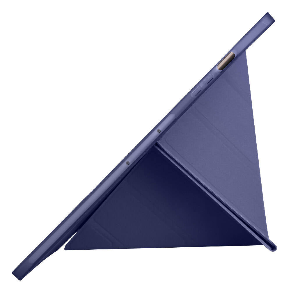 Galaxy Tab S10 Plus Kılıf Zore Tri Folding Kalem Bölmeli Standlı Kılıf Mavi