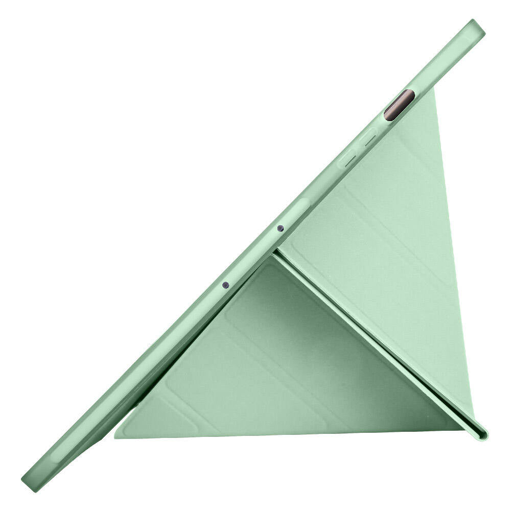 Galaxy Tab S10 Plus Kılıf Zore Tri Folding Kalem Bölmeli Standlı Kılıf Mavi