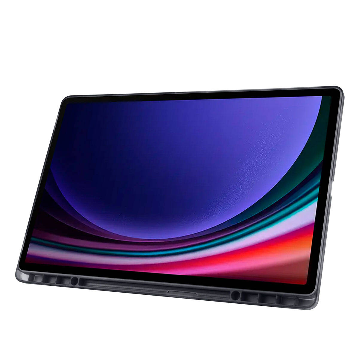 Galaxy Tab S10 Ultra Kılıf Zore Tri Folding Kalem Bölmeli Standlı Kılıf Koyu Yeşil