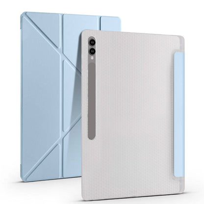 Galaxy Tab S10 Ultra Kılıf Zore Tri Folding Kalem Bölmeli Standlı Kılıf Rose Gold