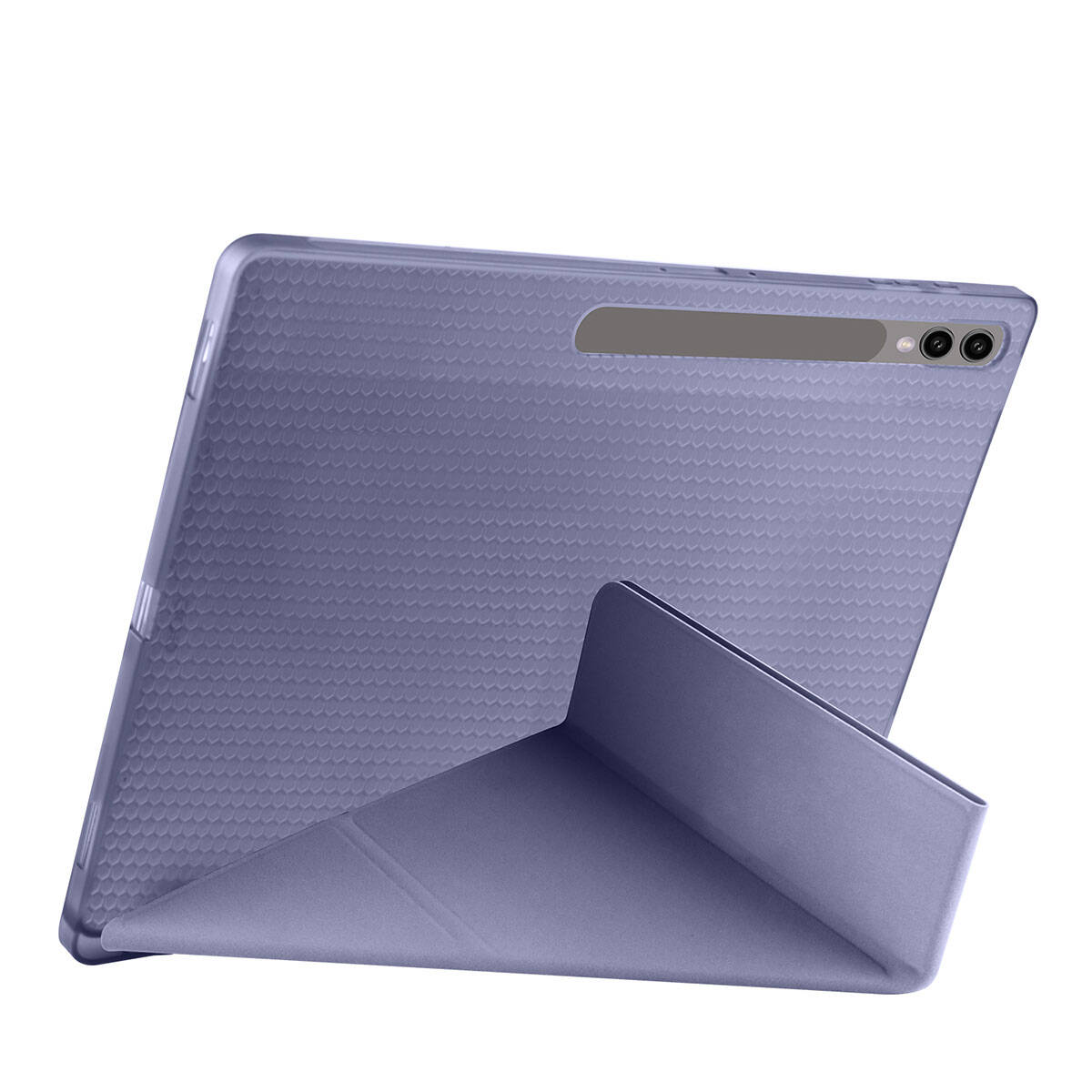 Galaxy Tab S10 Ultra Kılıf Zore Tri Folding Kalem Bölmeli Standlı Kılıf Siyah
