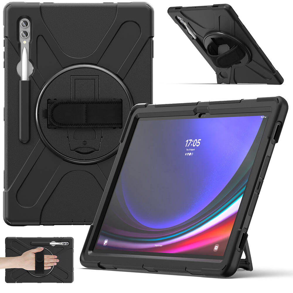 Galaxy Tab S10 Ultra Zore Defender Tablet Silikon Siyah