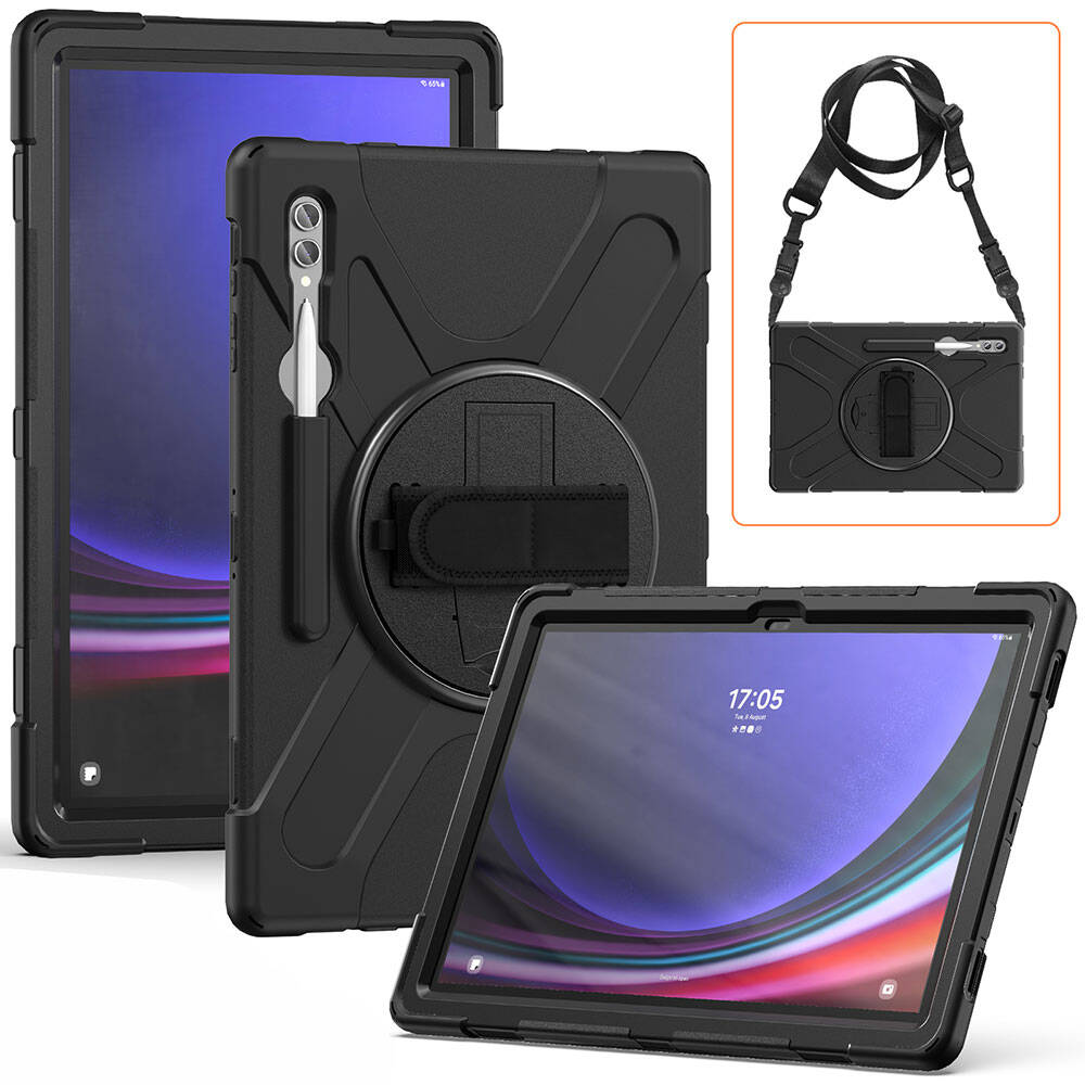 Galaxy Tab S10 Ultra Zore Defender Tablet Silikon Siyah