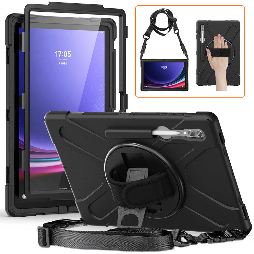 Galaxy Tab S10 Ultra Zore Defender Tablet Silikon Siyah