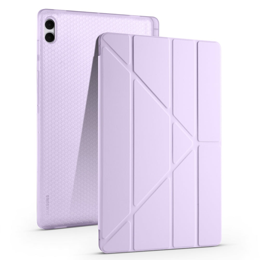 Galaxy Tab S11 Ultra Kılıf Zore Tri Folding Kalem Bölmeli Standlı Kılıf