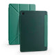 Galaxy Tab S6 Lite P610 Kılıf Zore Tri Folding Kalem Bölmeli Standlı Kılıf Koyu Yeşil