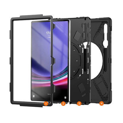 Galaxy Tab S8 Ultra Zore Defender Tablet Silikon Siyah