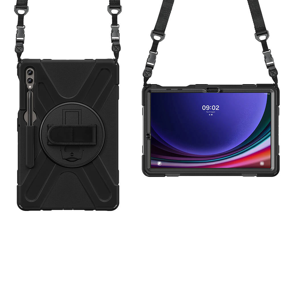 Galaxy Tab S9 FE Plus Zore Defender Tablet Silikon Siyah