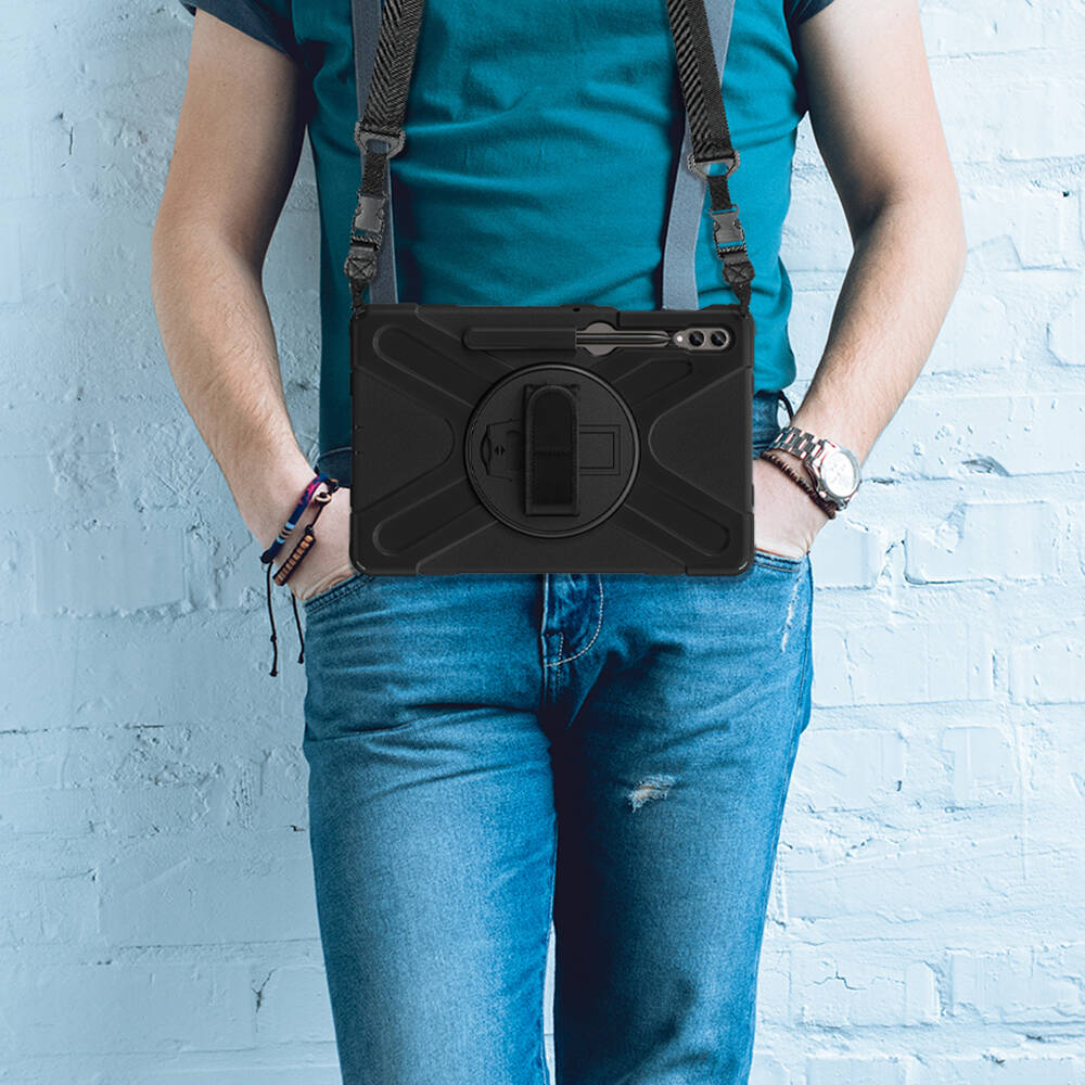 Galaxy Tab S9 FE Plus Zore Defender Tablet Silikon Siyah