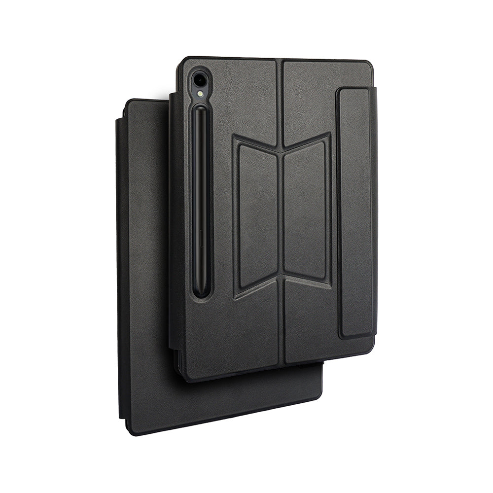 Galaxy Tab S9 FE Zore Border Keyboard Bluetooh Bağlantılı Standlı Klavyeli Tablet Kılıfı