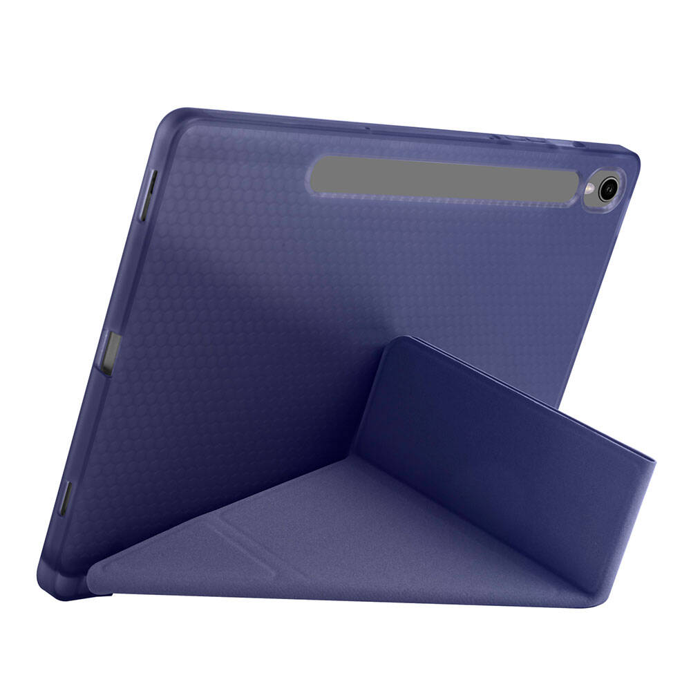 Galaxy Tab S9 Kılıf Zore Tri Folding Kalem Bölmeli Standlı Kılıf Koyu Yeşil