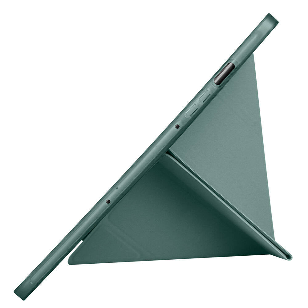 Galaxy Tab S9 Kılıf Zore Tri Folding Kalem Bölmeli Standlı Kılıf Açık Yeşil