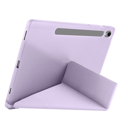 Galaxy Tab S9 Kılıf Zore Tri Folding Kalem Bölmeli Standlı Kılıf Lacivert