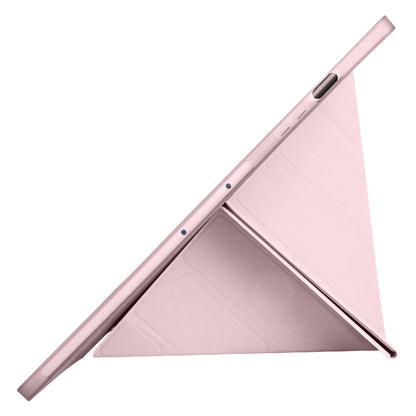 Galaxy Tab S9 Plus Kılıf Zore Tri Folding Kalem Bölmeli Standlı Kılıf Siyah