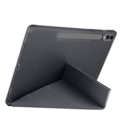Galaxy Tab S9 Plus Kılıf Zore Tri Folding Kalem Bölmeli Standlı Kılıf Lacivert