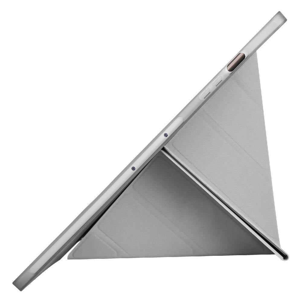 Galaxy Tab S9 Plus Kılıf Zore Tri Folding Kalem Bölmeli Standlı Kılıf Siyah