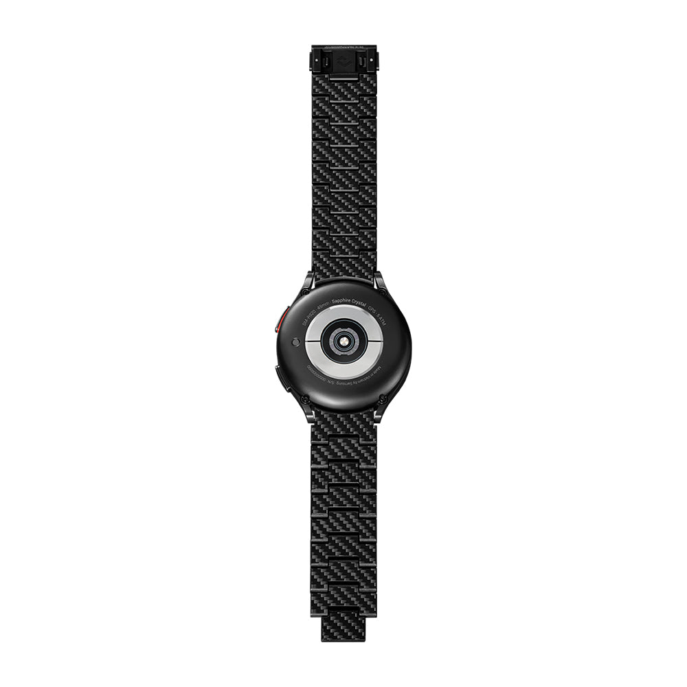 Galaxy Watch 4 40mm Karbon Fiber Pitaka Modern Serisi Black-Grey Twill Kordon Siyah-Gri