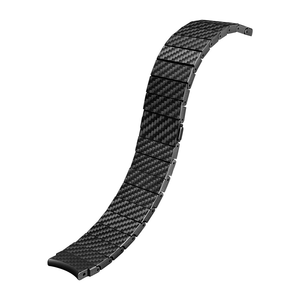 Galaxy Watch 4 Classic 42mm Karbon Fiber Pitaka Modern Serisi Black-Grey Twill Kordon Siyah-Gri