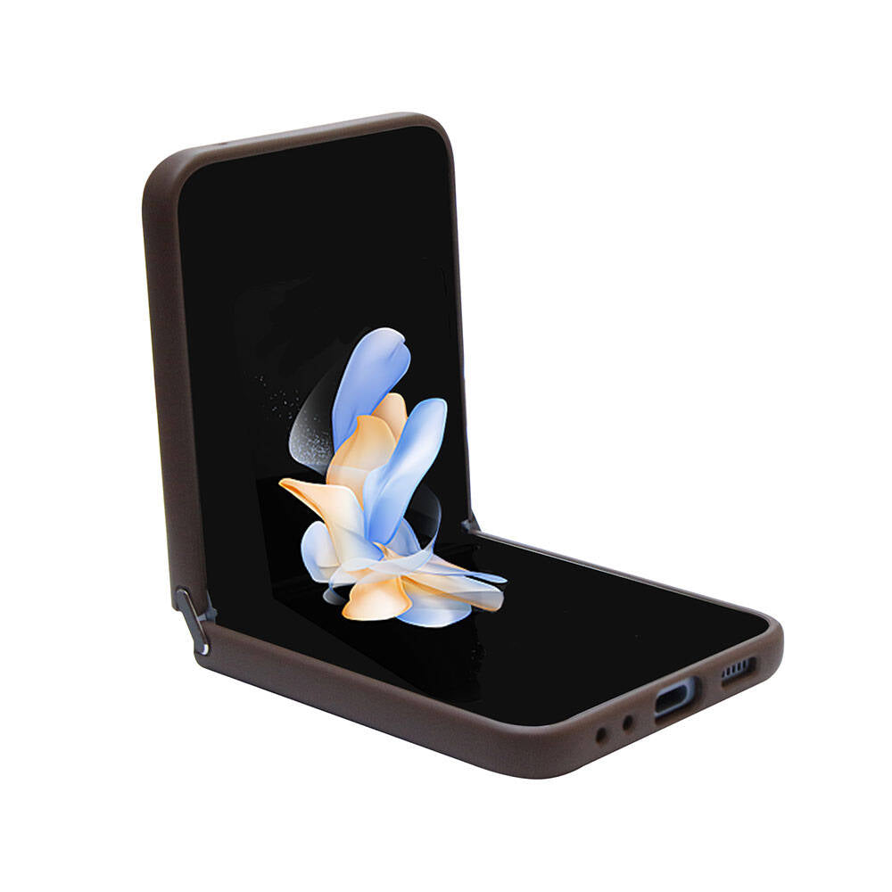 Galaxy Z Flip 5 Kılıf Guess Orjinal Lisanslı PU Deri Taşlı Üçgen Logo 4G Desenli Strass Kapak Siyah