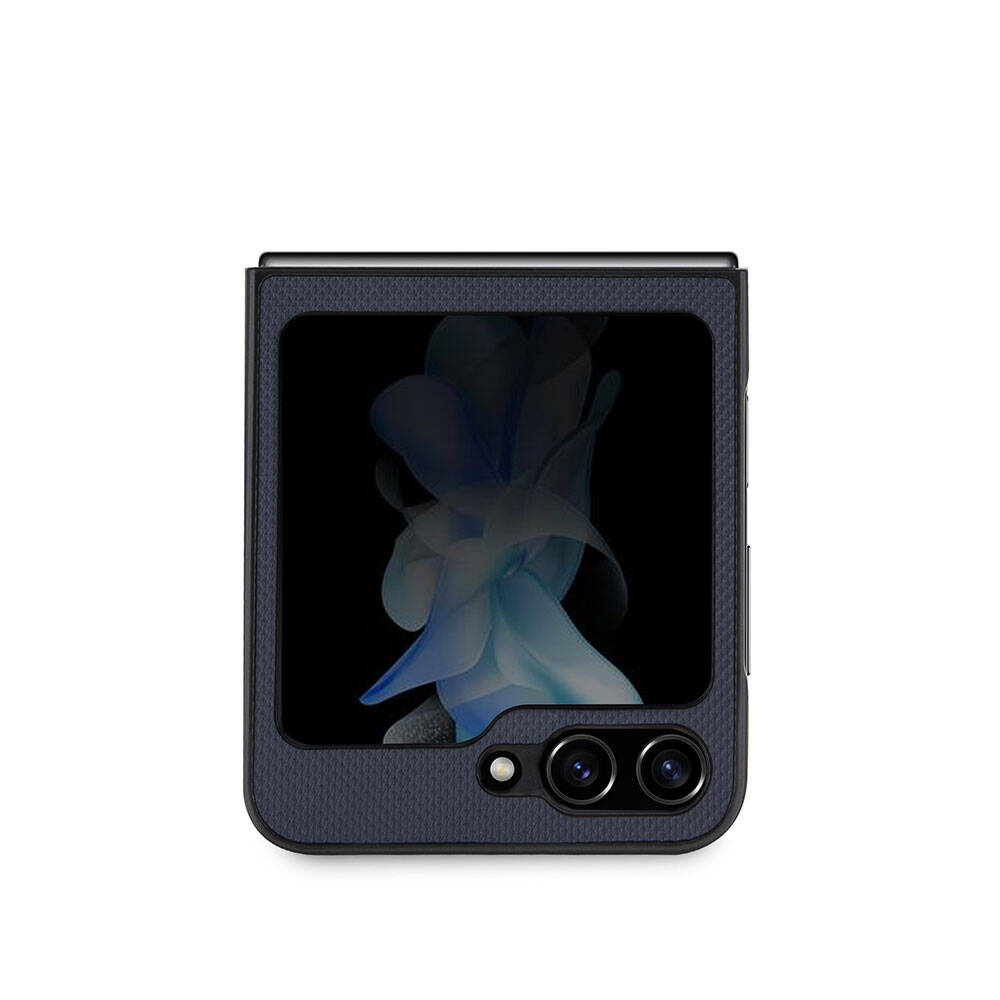 Galaxy Z Flip 5 Kılıf Lacoste Orjinal Lisanslı PU Pike Desenli Arka Yüzey İkonik Timsah Dokuma Logolu Kapak Kırmızı