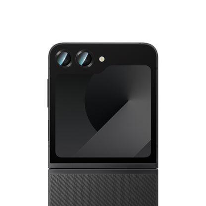 Galaxy Z Flip 6 CaseWorld Alloy Serisi Oleofobik Anti Reflective Kamera Lens Koruyucu Siyah