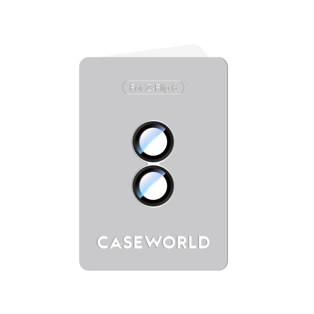 Galaxy Z Flip 6 CaseWorld Alloy Serisi Oleofobik Anti Reflective Kamera Lens Koruyucu Siyah