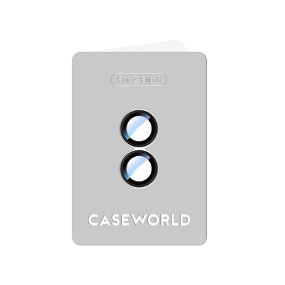 Galaxy Z Flip 6 CaseWorld Alloy Serisi Oleofobik Anti Reflective Kamera Lens Koruyucu Siyah