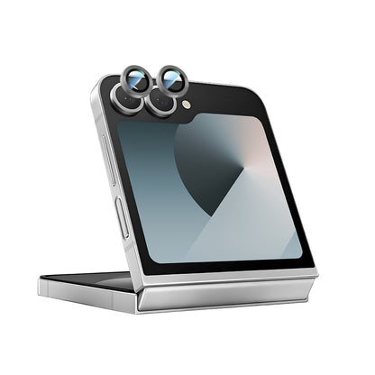 Galaxy Z Flip 6 CaseWorld Alloy Serisi Oleofobik Anti Reflective Kamera Lens Koruyucu Siyah