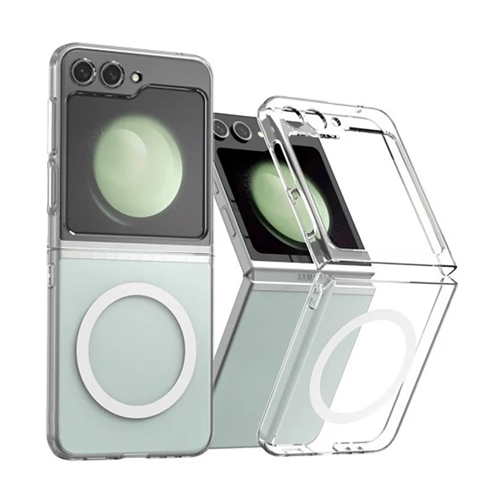 Galaxy Z Flip 6 Kılıf Kamera Korumalı M-safe Sert PC Zore Porto Kapak Şeffaf