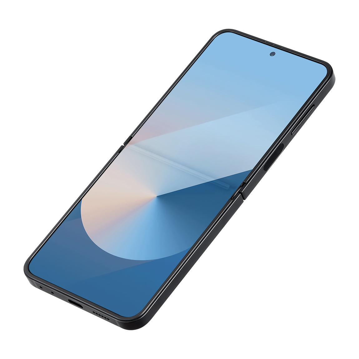 Galaxy Z Flip 6 Kılıf M-safe Şarj Özellikli 600D Aramid Fiber Pitaka Ultra-Slim Classic Serisi Black-Grey Twill Kapak Siyah-Gri