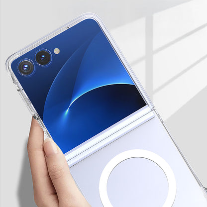 Galaxy Z Flip 7 Kılıf Kamera Korumalı M-safe Sert PC Zore Porto Kapak Şeffaf