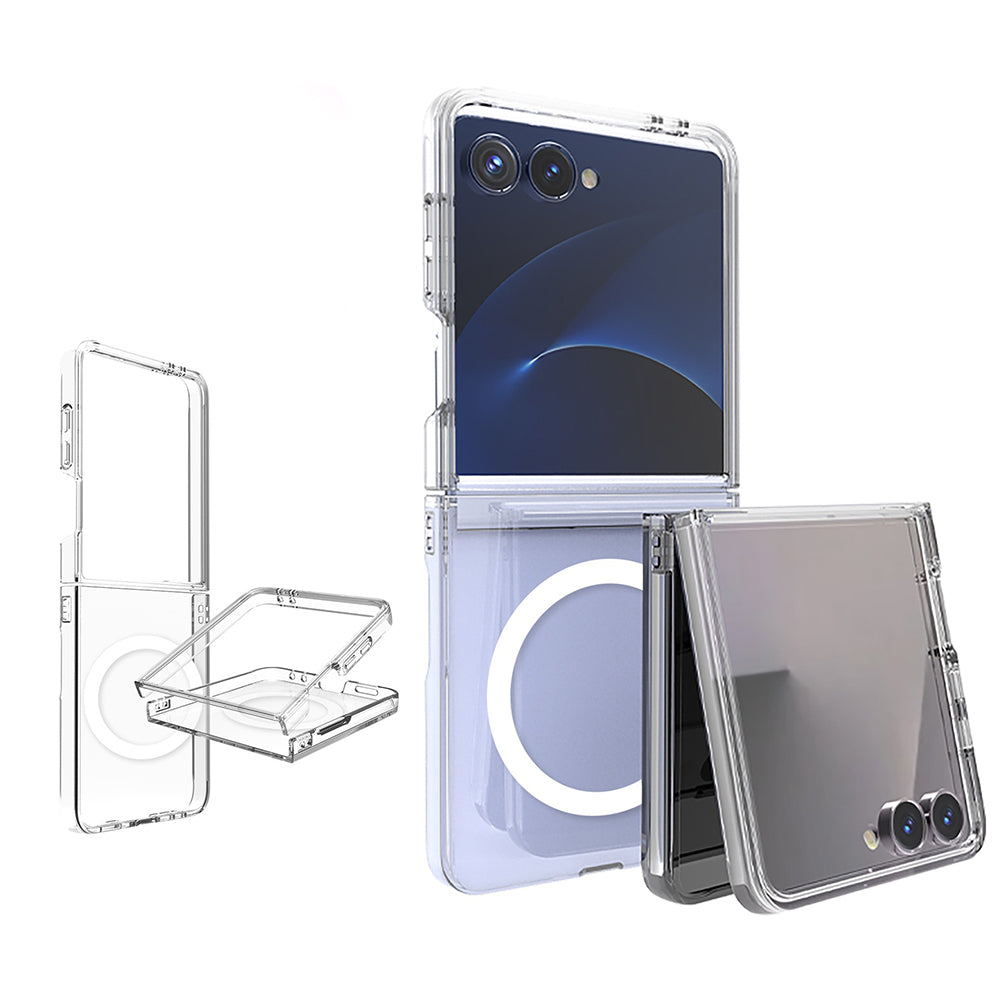 Galaxy Z Flip 7 Kılıf Kamera Korumalı M-safe Sert PC Zore Porto Kapak Şeffaf